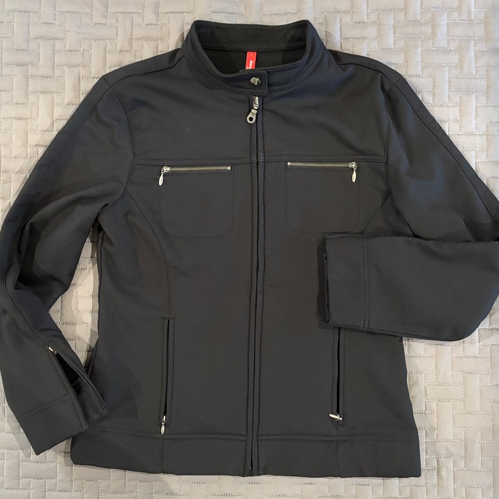Hanna Andersson Fleece Lined Moto style Jacket 6 small petite